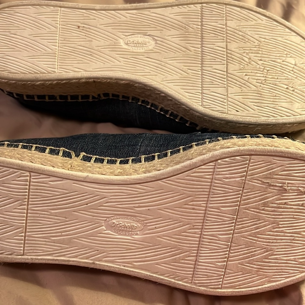 Dr. Scholl’s Chambray Espadrille Slip-On Flats - size 9.5 - Picture 3 of 6